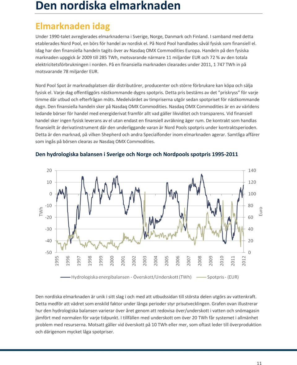 Idag har den finansiella handeln tagits över av Nasdaq OMX Commodities Europa.