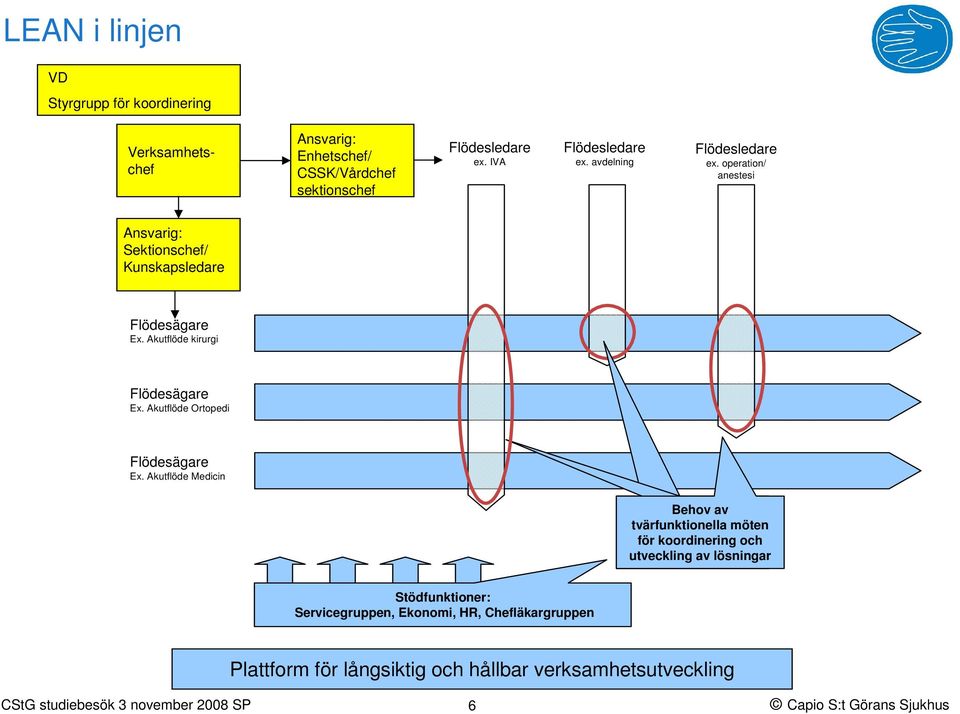 Akutflöde kirurgi Flödesägare Ex. Akutflöde Ortopedi Flödesägare Ex.