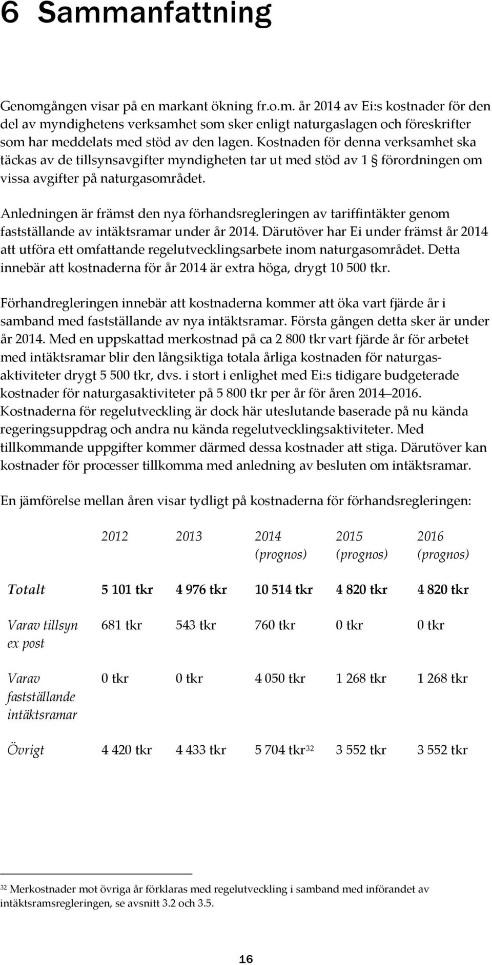 Anledningen är främst den nya förhandsregleringen av tariffintäkter genom fastställande av intäktsramar under år 2014.