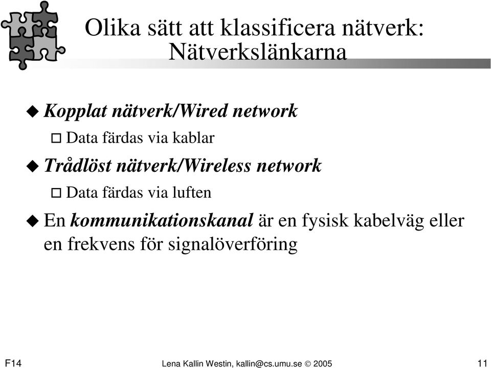 network Data färdas via luften En kommunikationskanal är en fysisk