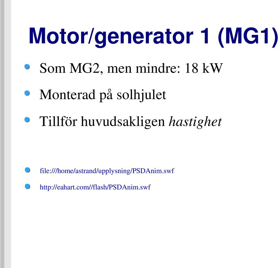 huvudsakligen hastighet