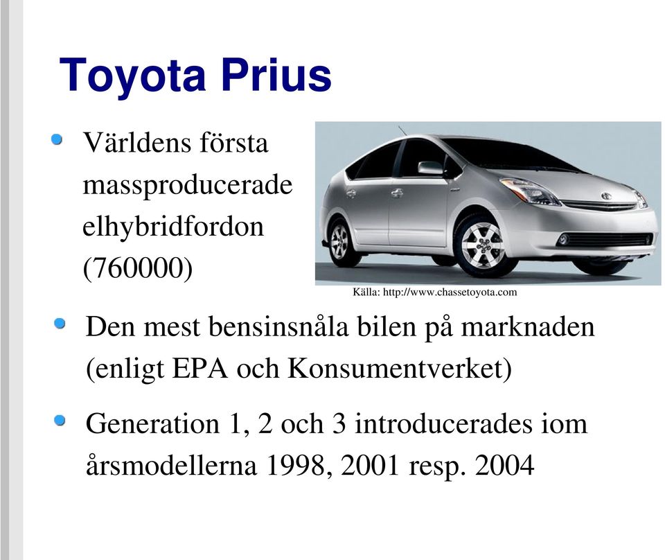 com Den mest bensinsnåla bilen på marknaden (enligt EPA och