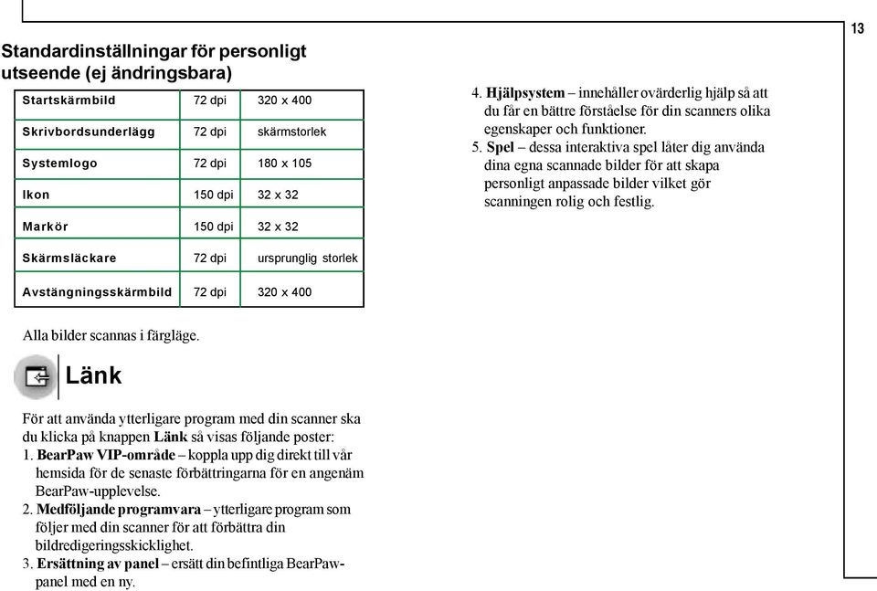 Spel dessa interaktiva spel låter dig använda dina egna scannade bilder för att skapa personligt anpassade bilder vilket gör scanningen rolig och festlig.