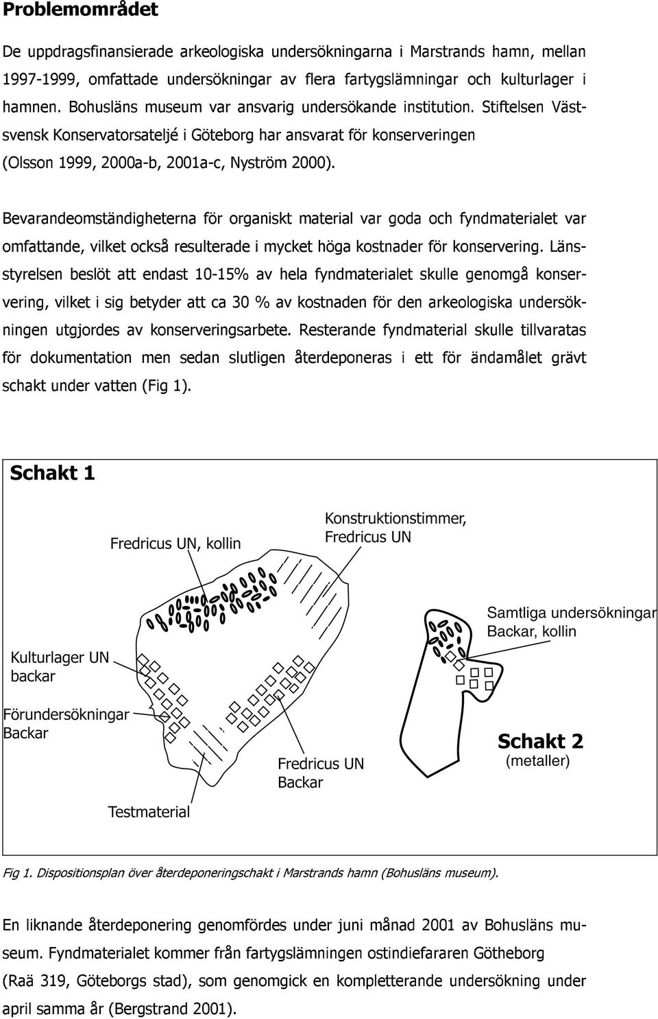 Bevarandeomständigheterna för organiskt material var goda och fyndmaterialet var omfattande, vilket också resulterade i mycket höga kostnader för konservering.