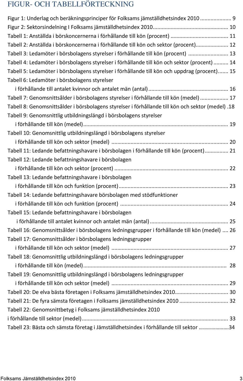 .. 12 Tabell 3: Ledamöter i börsbolagens styrelser i förhållande till kön (procent)... 13 Tabell 4: Ledamöter i börsbolagens styrelser i förhållande till kön och sektor (procent).