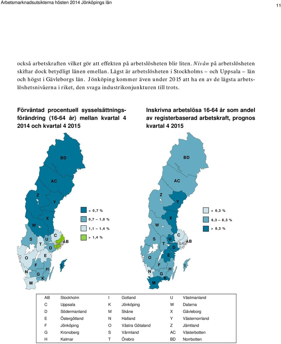 Jönköping kommer även under 2015 att ha en av de lägsta arbetslöshetsnivåerna i riket, den svaga industrikonjunkturen till trots.