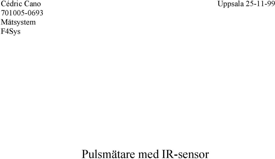 Mätsystem F4Sys