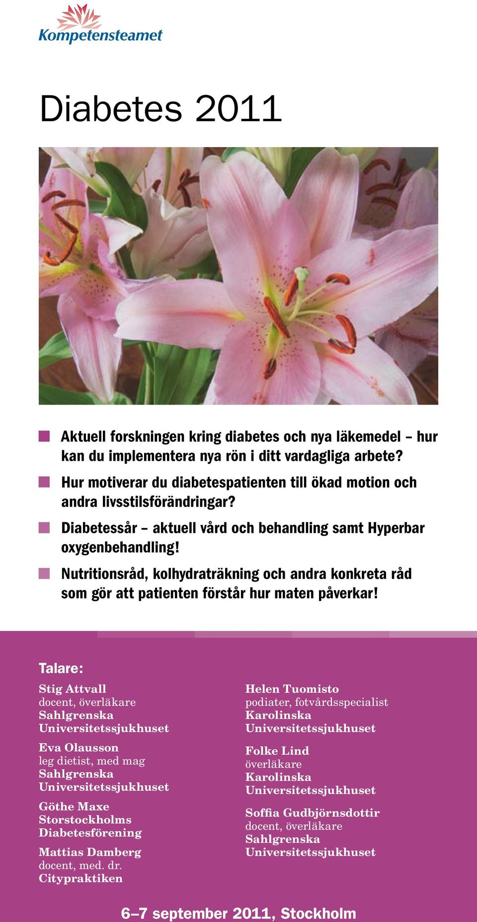 Nutritionsråd, kolhydraträkning och andra konkreta råd som gör att patienten förstår hur maten påverkar!