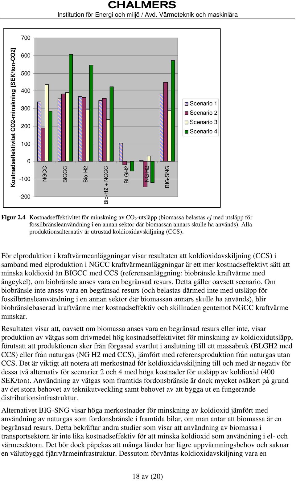 Alla produktionsalternativ är utrustad koldioxidavskiljning (CCS).