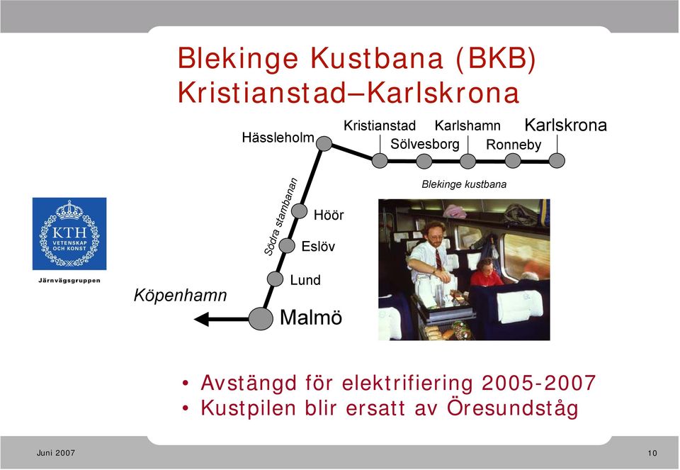 stambanan Höör Eslöv Blekinge kustbana Köpenhamn Lund Malmö