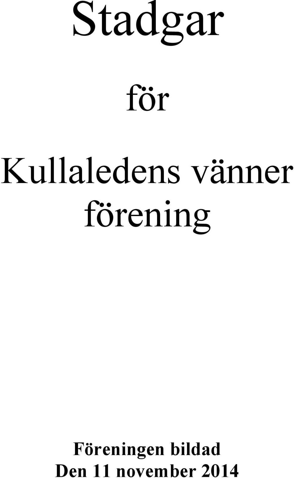 förening Föreningen