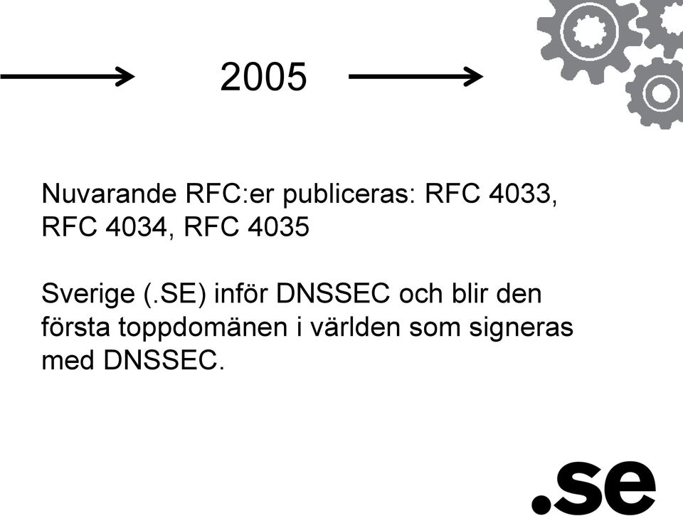 SE) inför DNSSEC och blir den första