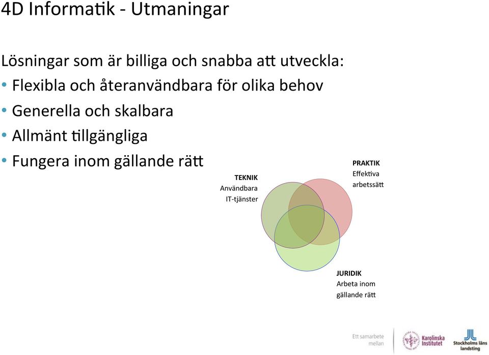 skalbara Allmänt /llgängliga Fungera inom gällande räa TEKNIK