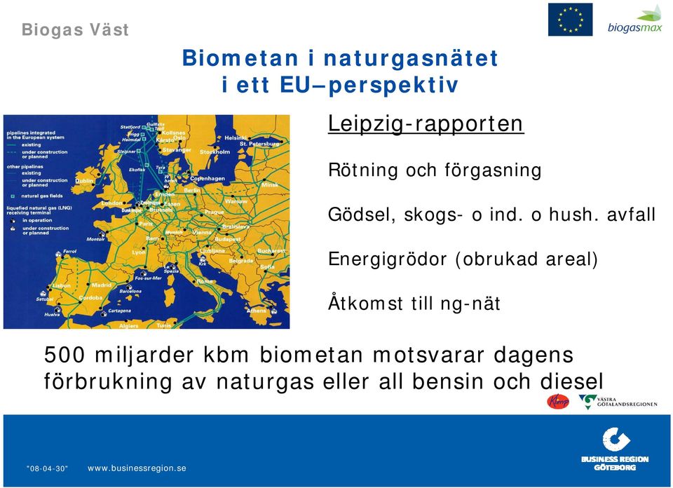 avfall Energigrödor (obrukad areal) Åtkomst till ng-nätnät 500