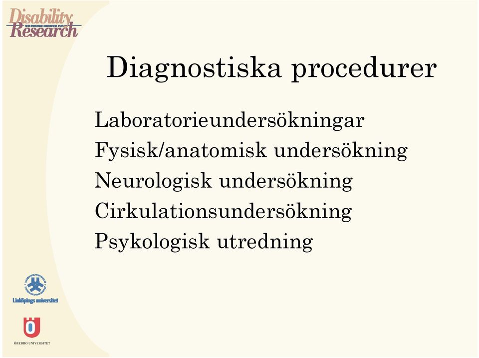 Fysisk/anatomisk undersökning