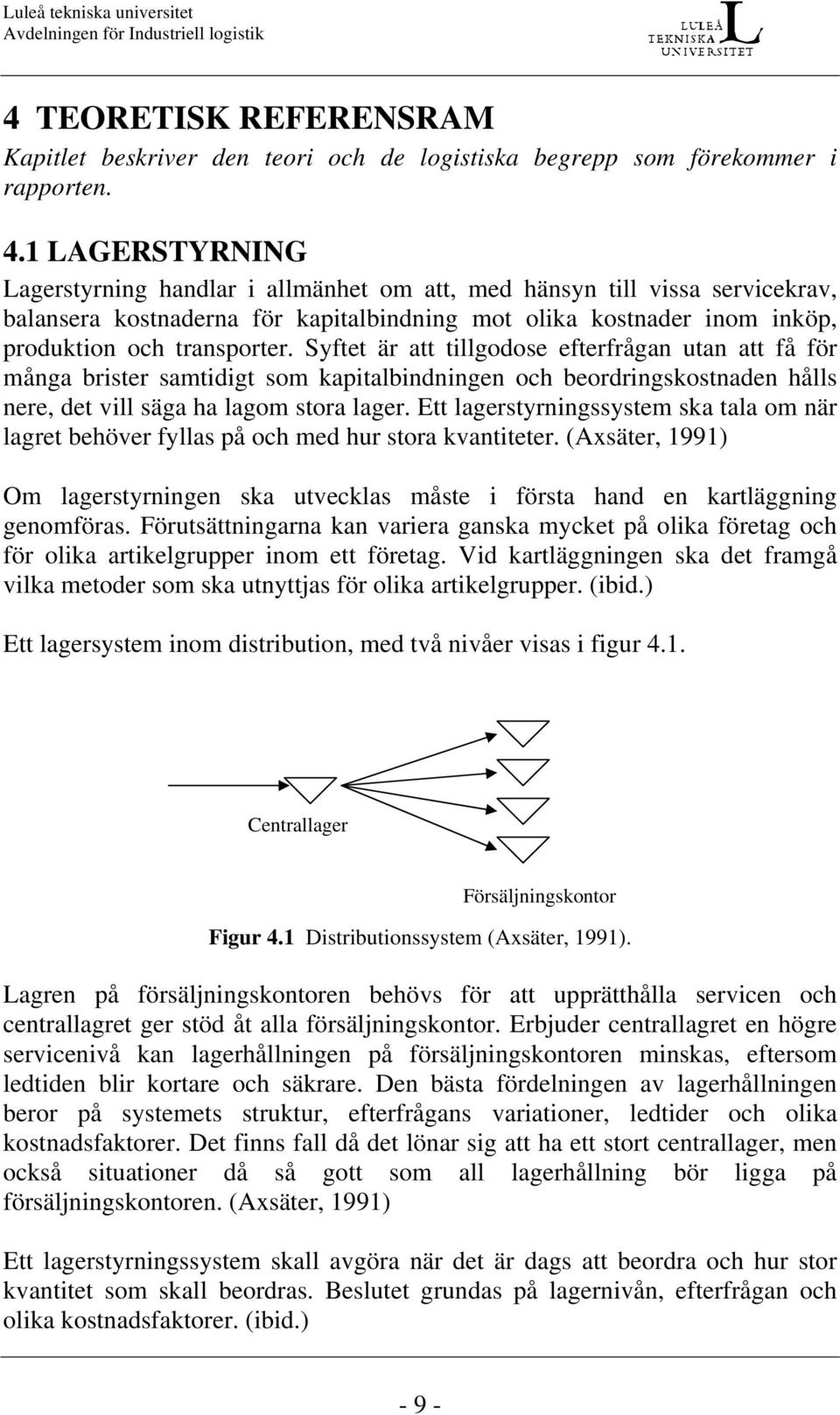 Syftet är att tillgodose efterfrågan utan att få för många brister samtidigt som kapitalbindningen och beordringskostnaden hålls nere, det vill säga ha lagom stora lager.