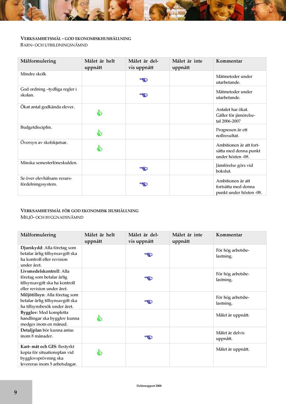 resursfördelningssystem Antalet har ökat Gäller för jämörelsetal 2006-2007 Prognosen är ett nollresultat Ambitionen är att fortsätta med denna punkt under hösten -08 Jämförelse görs vid bokslut