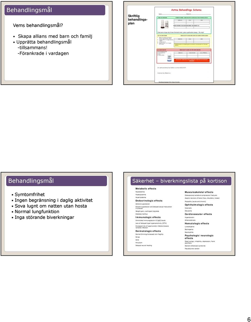 biverkningar Metabolic effects Hypokalemia Hyperglycemia Hyperlipidemia Endocrinologic effects Adrenal suppression Growth suppression and delayed sexual maturation in children Weight gain, cushingoid