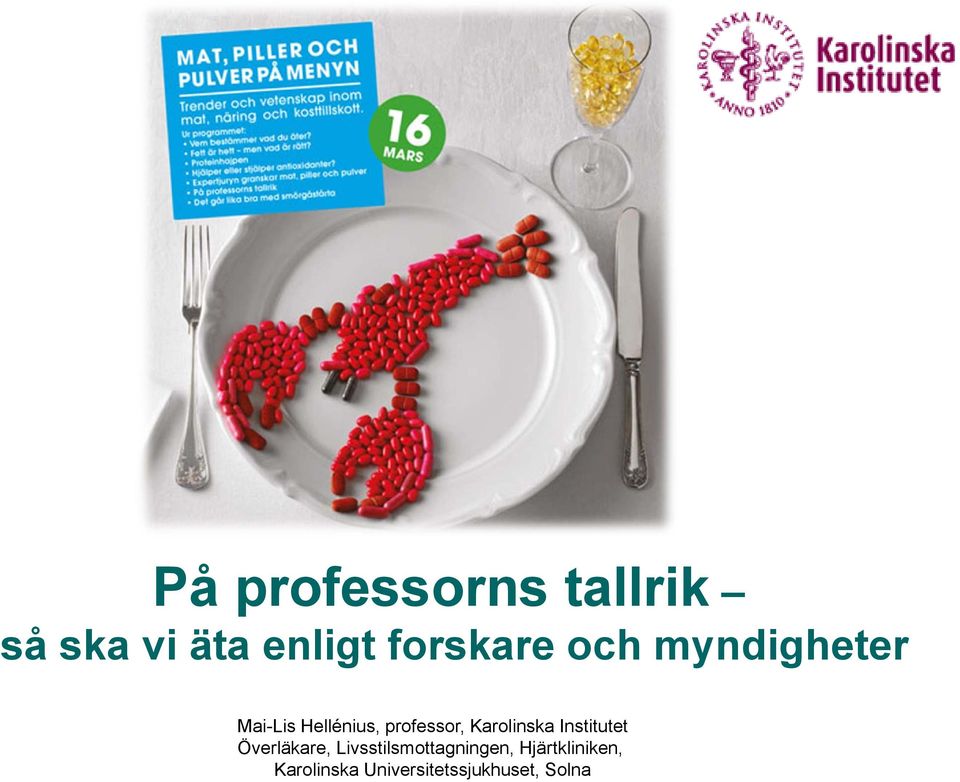 Karolinska Institutet Överläkare,