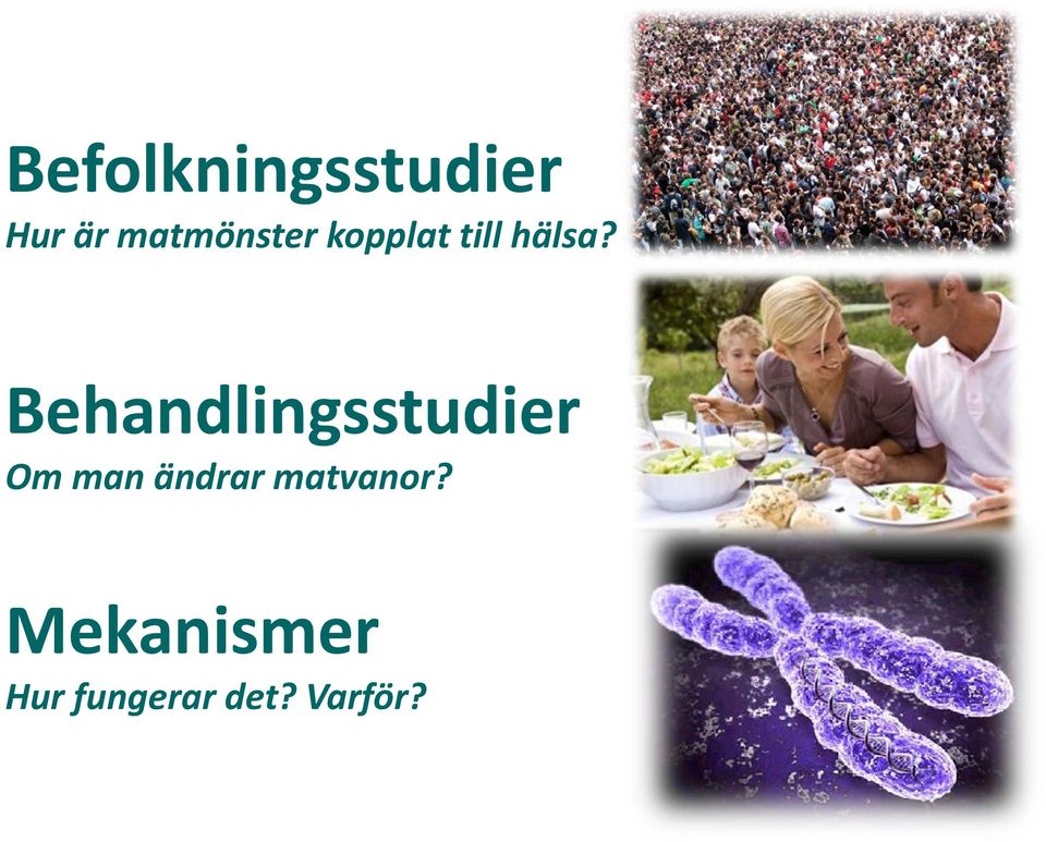 Behandlingsstudier Om man ändrar