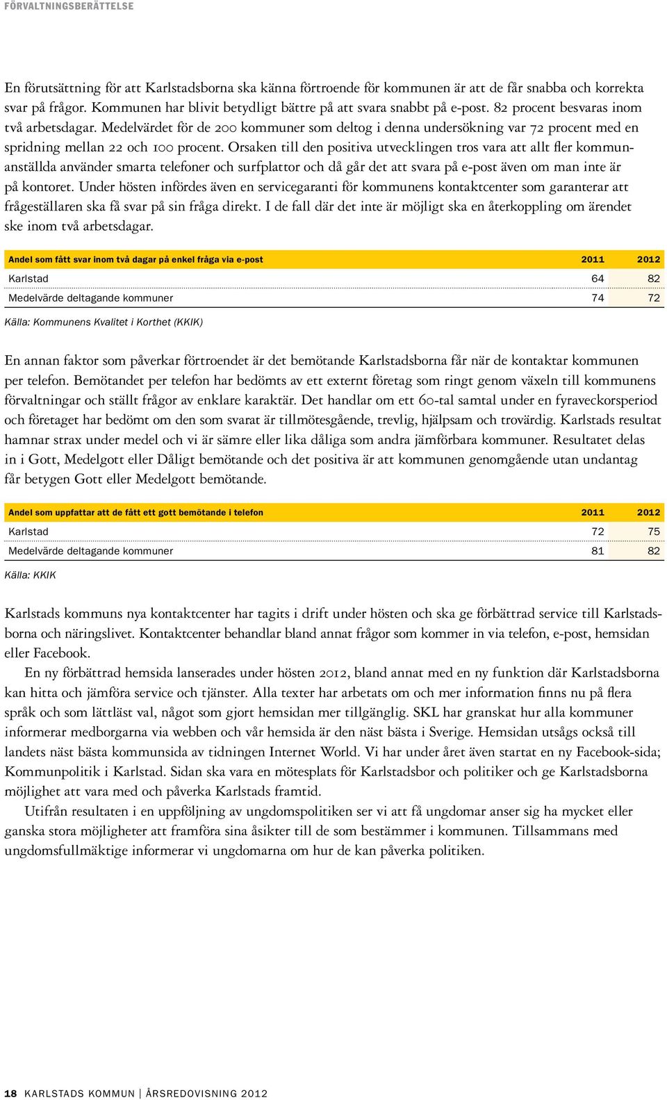 Orsaken till den positiva utvecklingen tros vara att allt fler kommunanställda använder smarta telefoner och surfplattor och då går det att svara på e-post även om man inte är på kontoret.