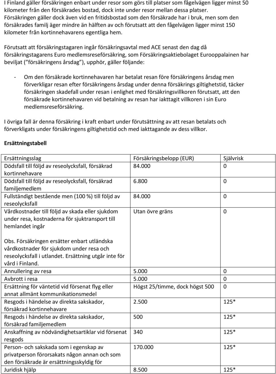 från kortinnehavarens egentliga hem.