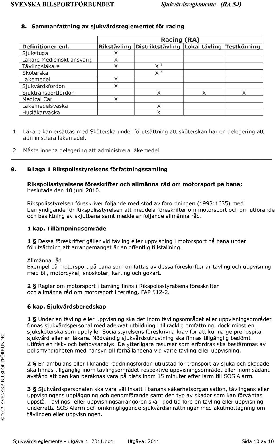 Husläkarväska 1. Läkare kan ersättas med Sköterska under förutsättning att sköterskan har en delegering att administrera läkemedel. 2. Måste inneha delegering att administrera läkemedel. 9.