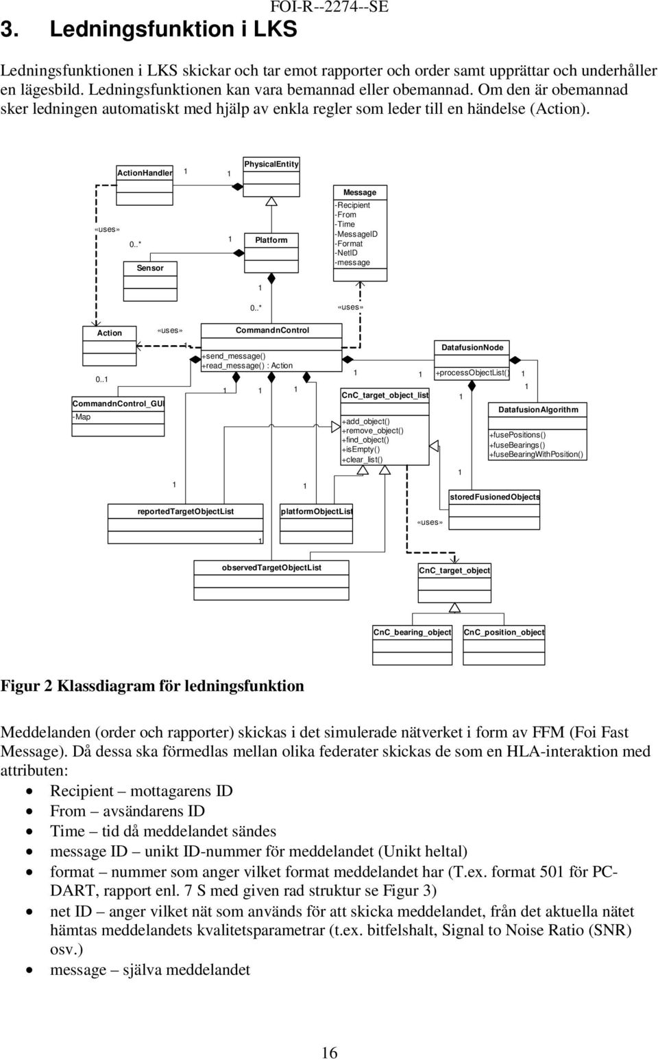 ActionHandler PhysicalEntity Message «uses» 0..* Sensor Platform -Recipient -From -Time -MessageID -Format -NetID -message 0..* «uses» Action 0.