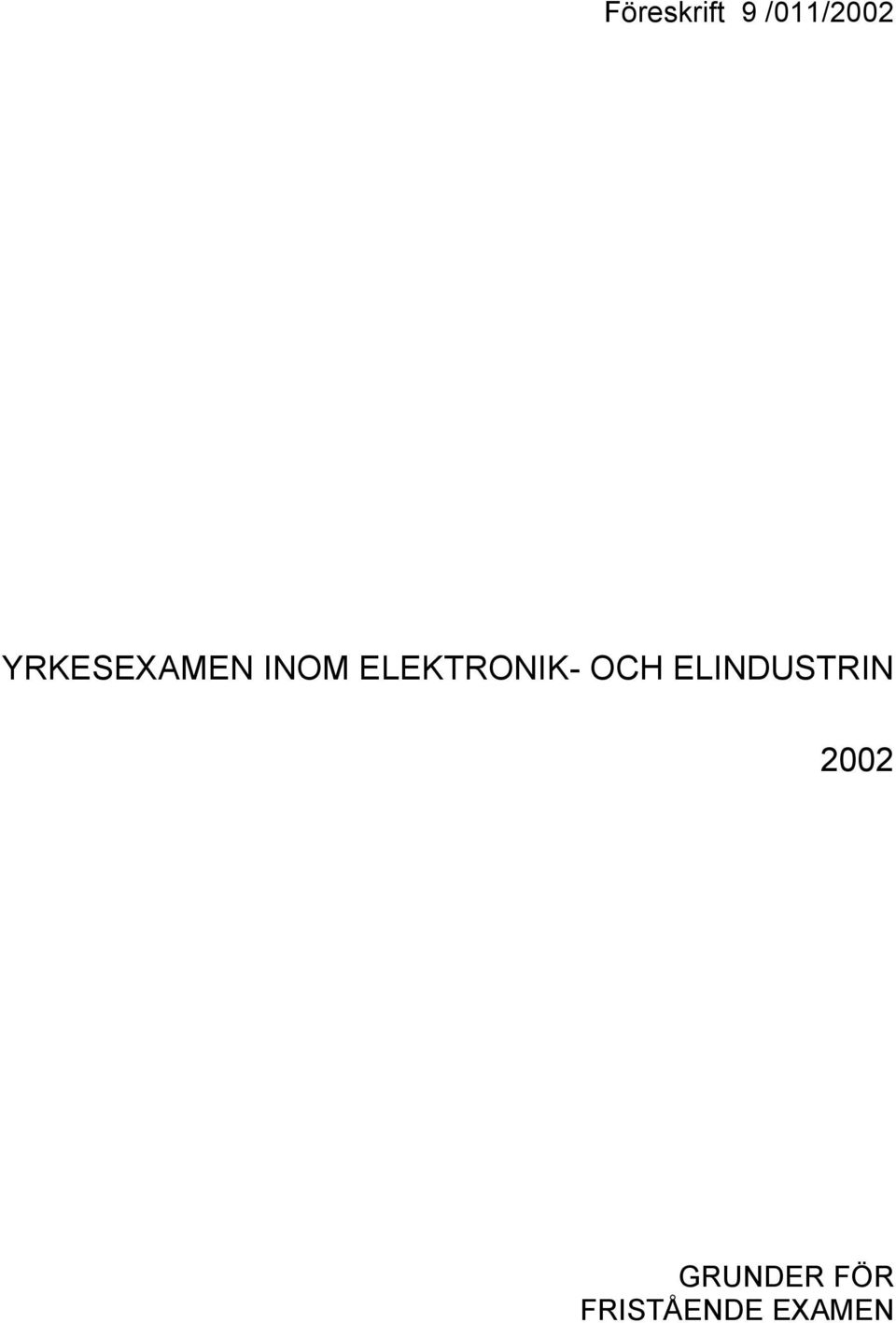 ELEKTRONIK- OCH