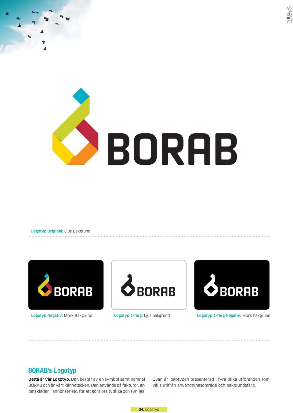 Den består av en symbol samt namnet BORAB och är vårt kännetecken.