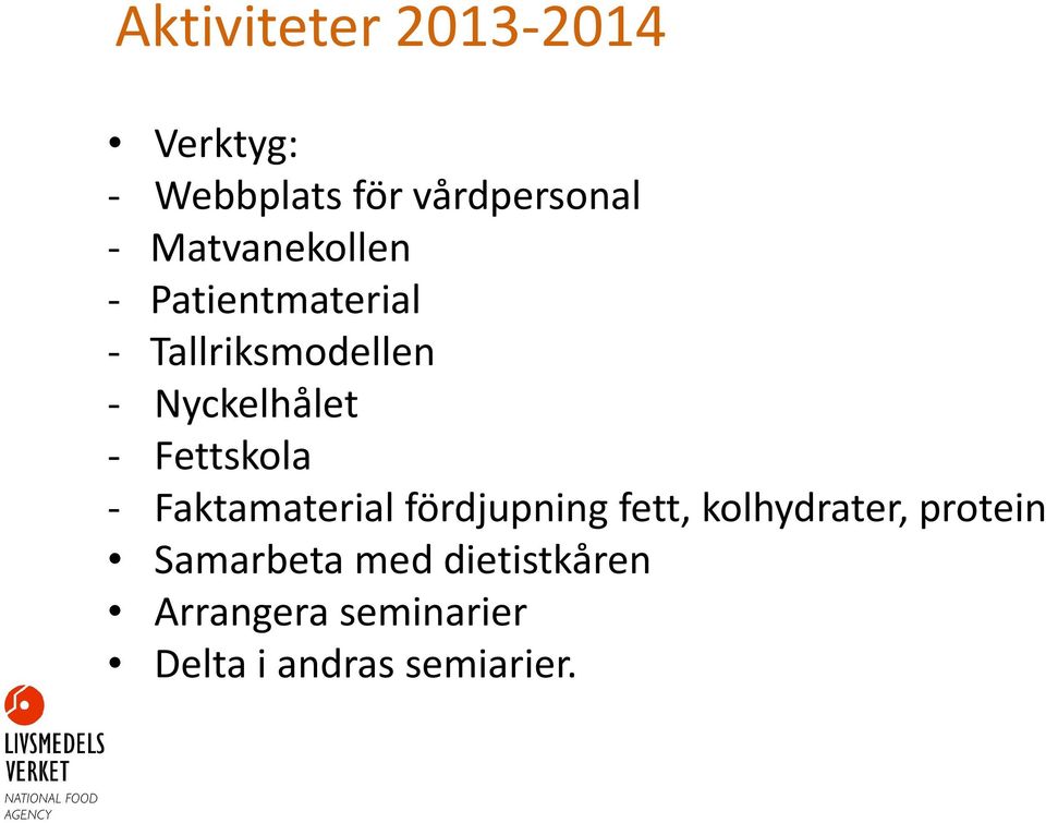 Fettskola - Faktamaterial fördjupning fett, kolhydrater, protein