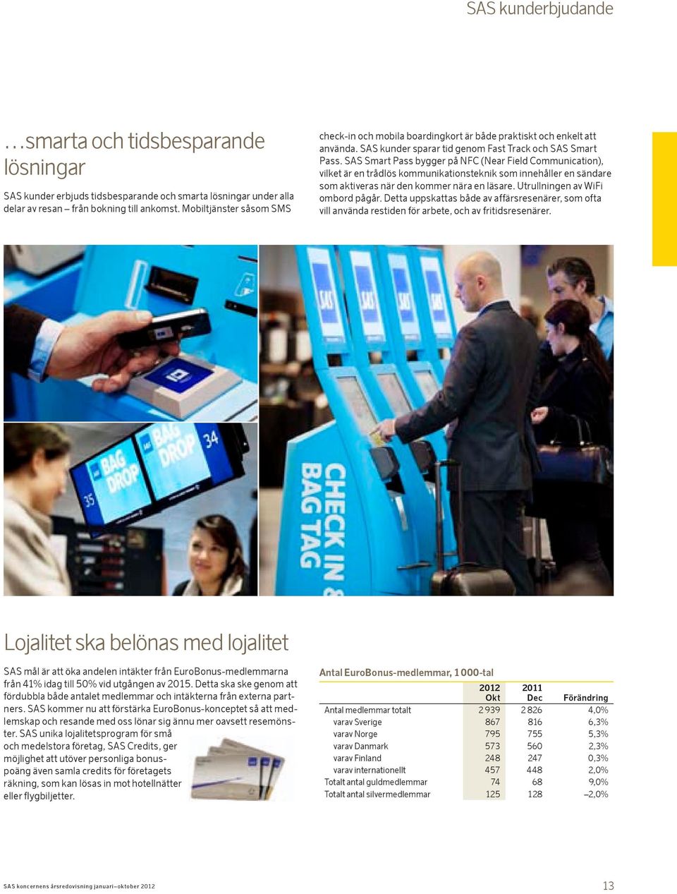 SAS Smart Pass bygger på NFC (Near Field Communication), vilket är en trådlös kommunikationsteknik som innehåller en sändare som aktiveras när den kommer nära en läsare.