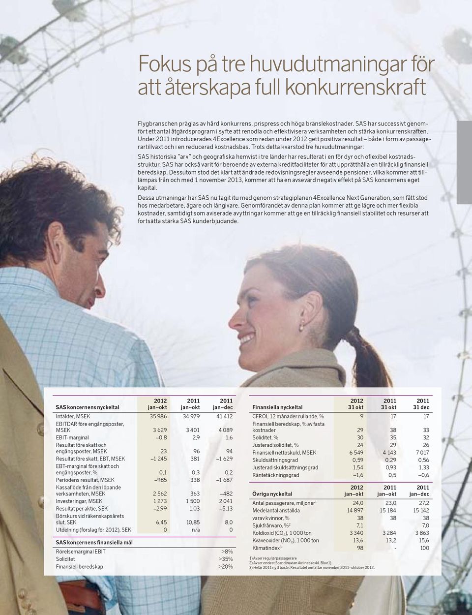 Under introducerades 4Excellence som redan under gett positiva resultat både i form av passagerartillväxt och i en reducerad kostnadsbas.