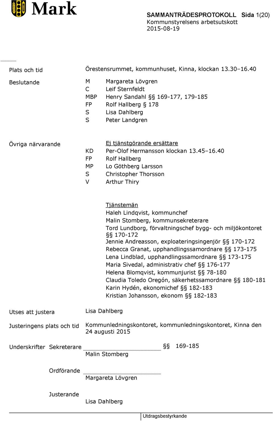 Hermansson klockan 13.45 16.