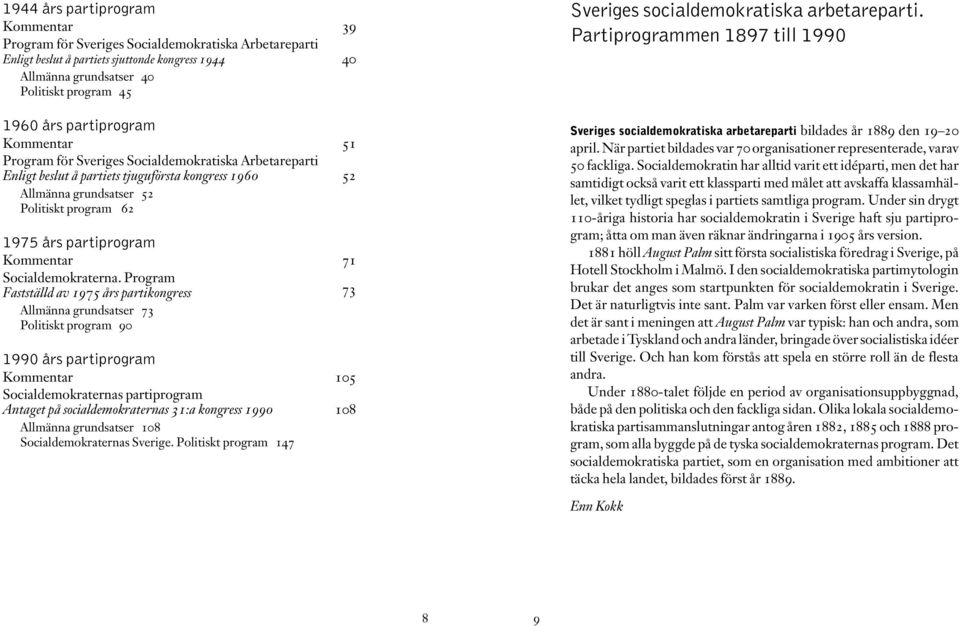 partiprogram Kommentar 71 Socialdemokraterna.