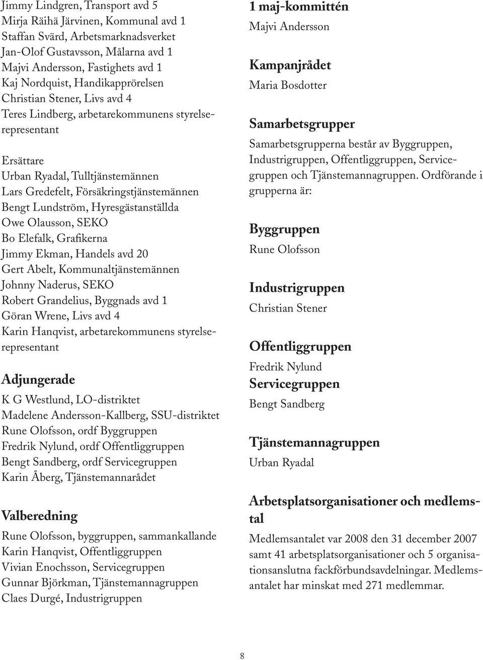 1 Under Kaj eftermiddagen Nordquist, öppnandes Handikapprörelsen hela Folkets Hus kongresshall upp Stener, hela Livs arbetarrörelsen avd 4 i Stockholm Christian Teres var representerat Lindberg,