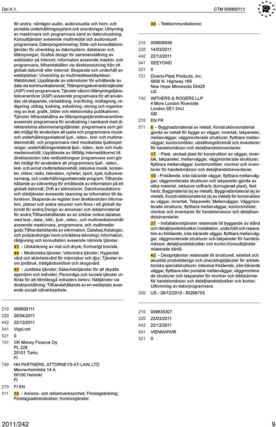 multimedial och audiovisuell programvara; Datorprogrammering; Stöd- och konsultationstjänster för utveckling av datorsystem, databaser och tillämpningar; Grafisk design för sammanställning av