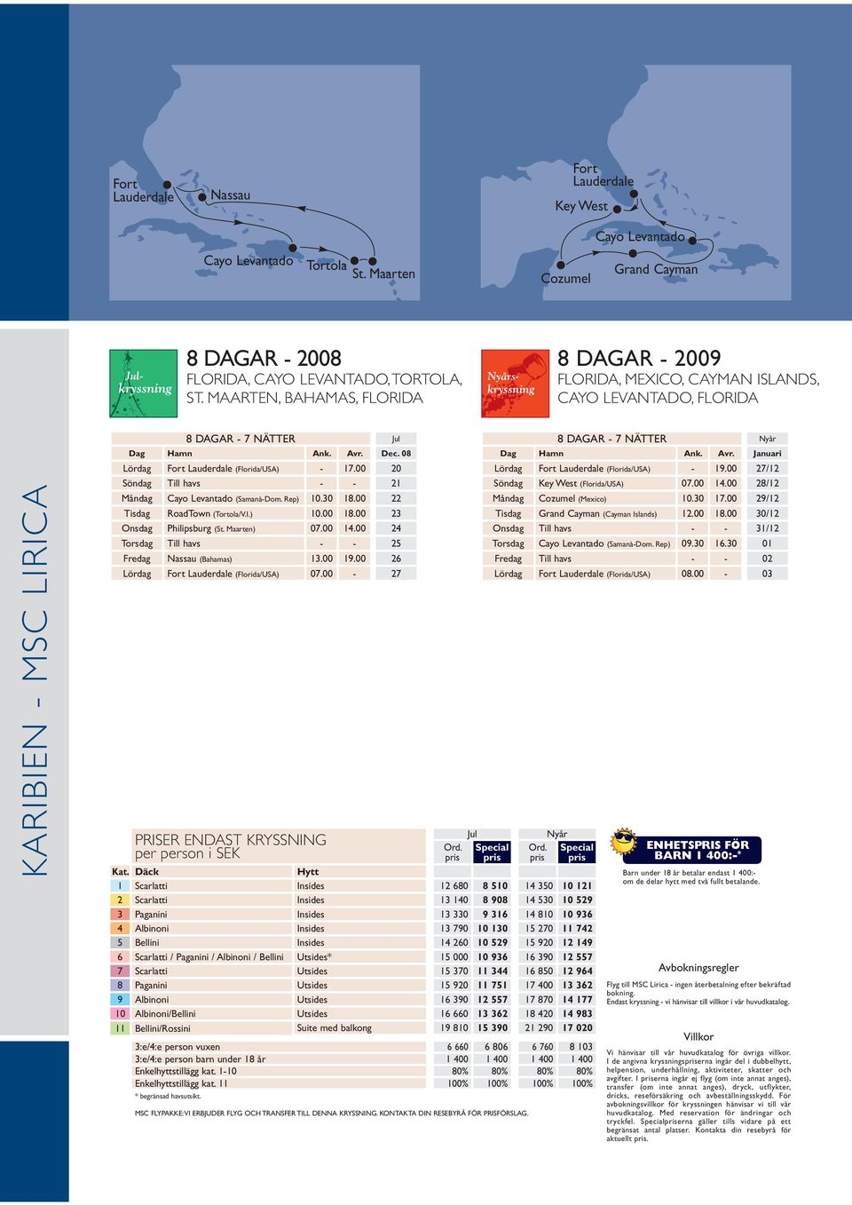 00 20 Söndag Till havs - - 21 Måndag (Samanà-Dom. Rep) 10.30 18.00 22 Tisdag RoadTown (Tortola/V.I.) 10.00 18.00 23 Onsdag Philipsburg () 07.00 14.