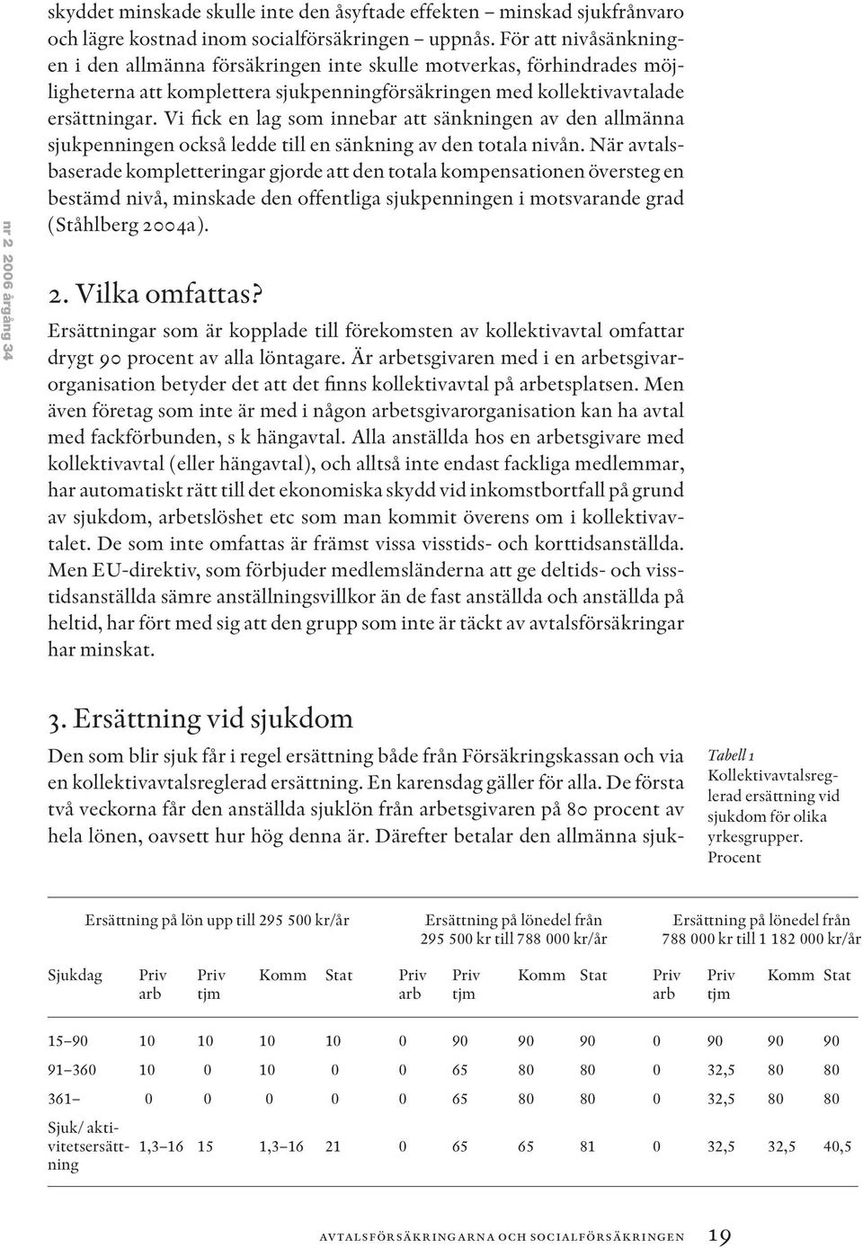 Vi fick en lag som innebar att sänkningen av den allmänna sjukpenningen också ledde till en sänkning av den totala nivån.