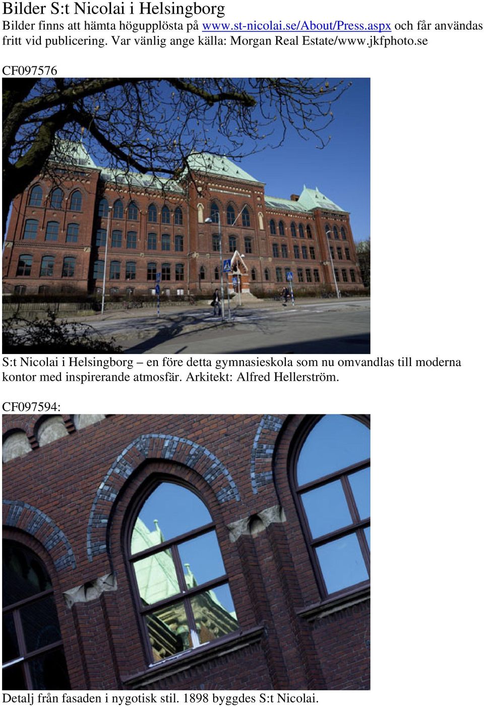 se CF097576 S:t Nicolai i Helsingborg en före detta gymnasieskola som nu omvandlas till moderna kontor med