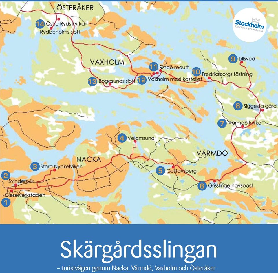 turistvägen genom Nacka,