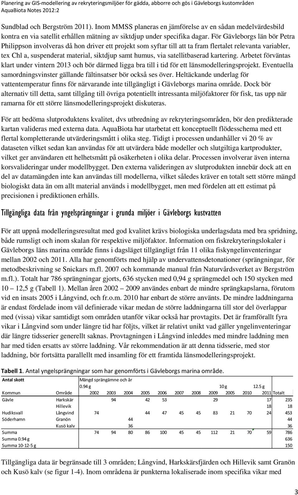 satellitbaserad kartering. Arbetet förväntas klart under vintern 2013 och bör därmed ligga bra till i tid för ett länsmodelleringsprojekt.