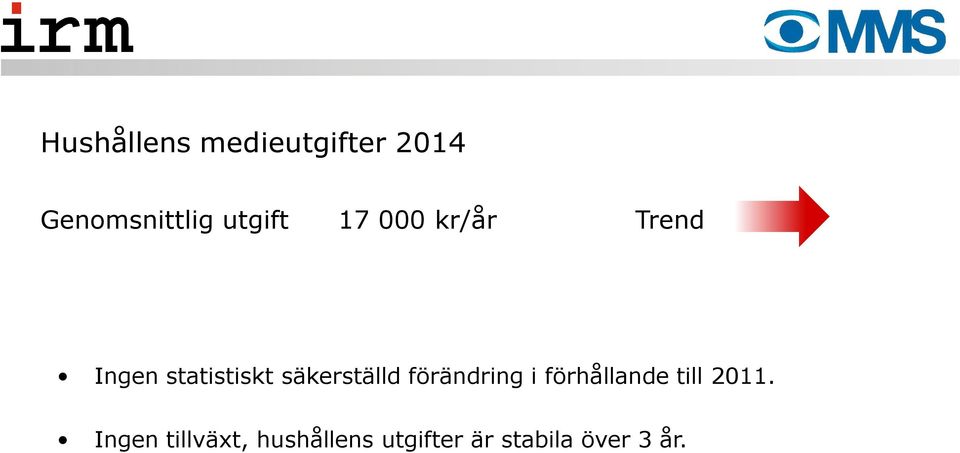 säkerställd förändring i förhållande till 2011.