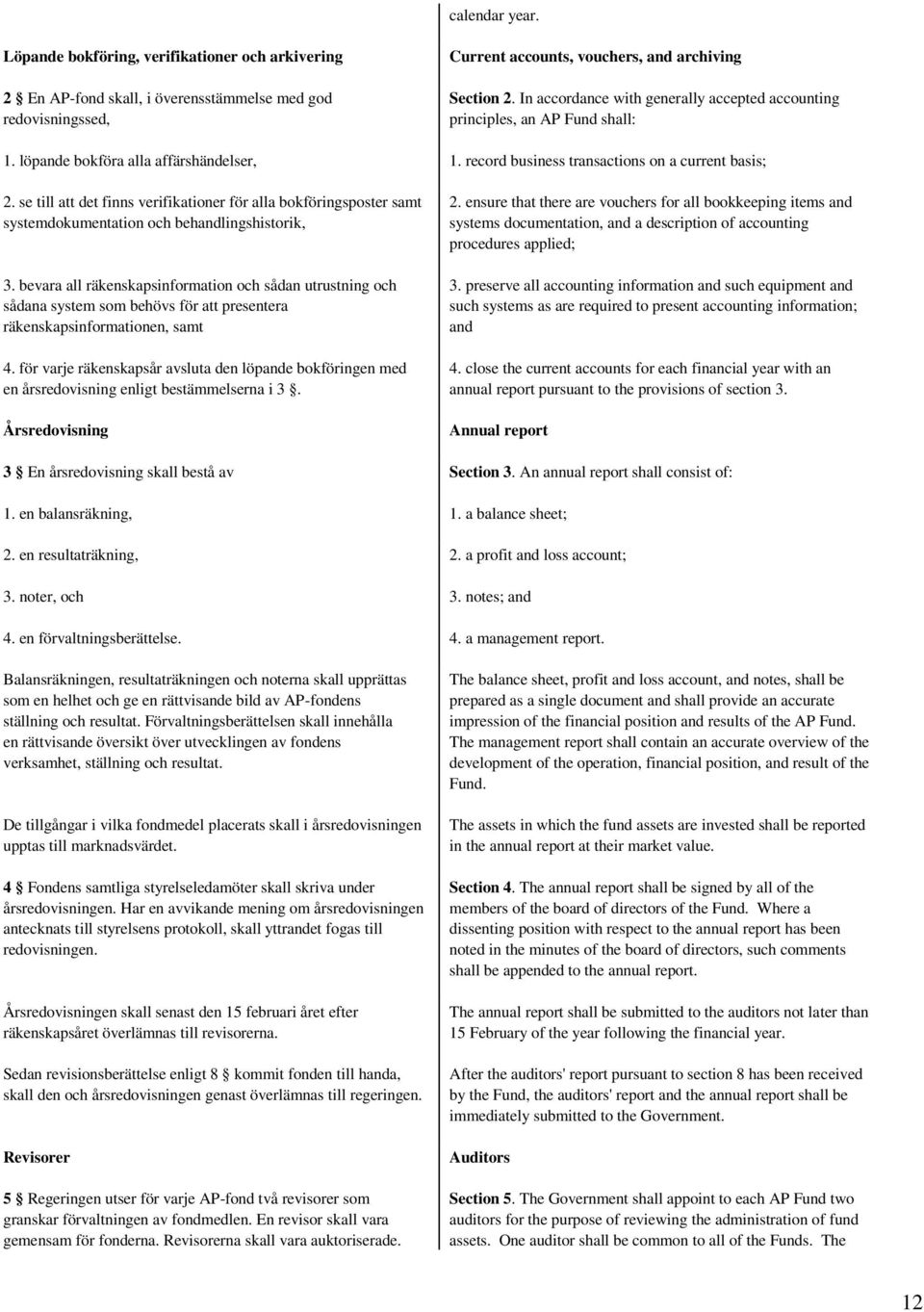 se till att det finns verifikationer för alla bokföringsposter samt systemdokumentation och behandlingshistorik, 3.