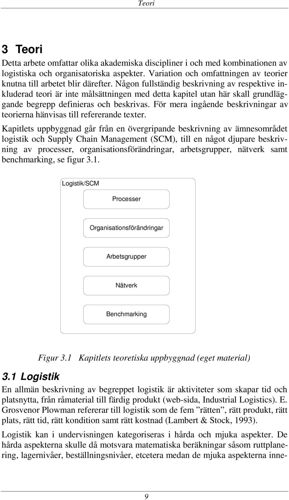 Någon fullständig beskrivning av respektive inkluderad teori är inte målsättningen med detta kapitel utan här skall grundläggande begrepp definieras och beskrivas.