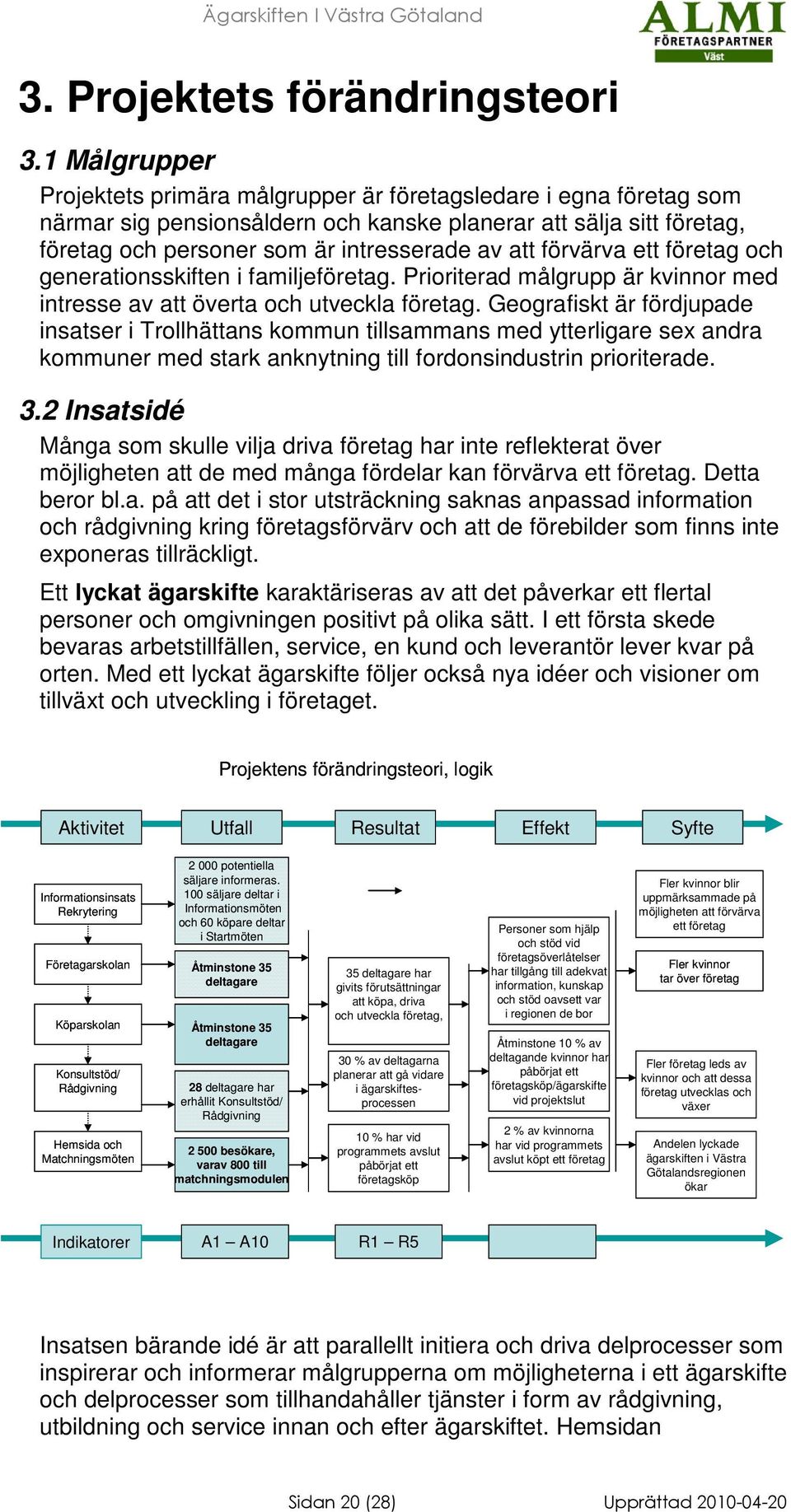 förvärva ett företag och generationsskiften i familjeföretag. Prioriterad målgrupp är kvinnor med intresse av att överta och utveckla företag.