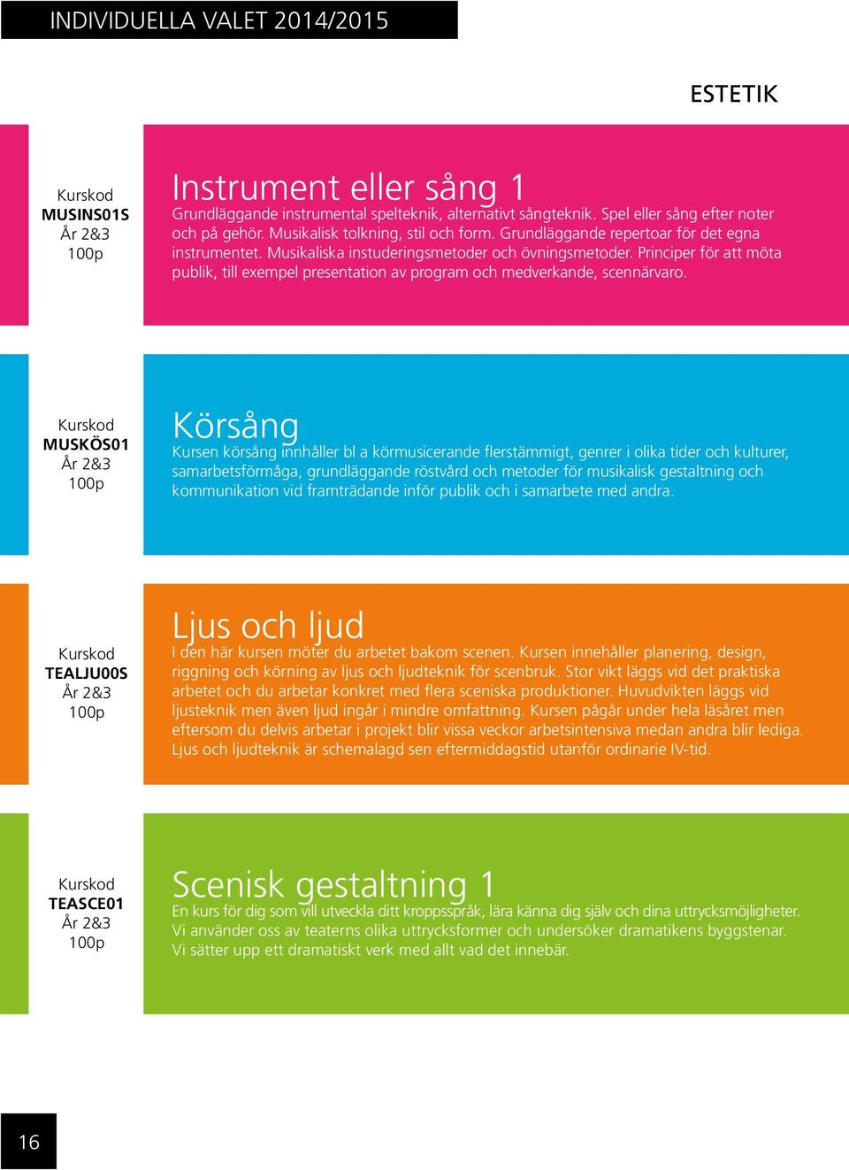 Principer för att möta publik, till exempel presentation av program och medverkande, scennärvaro.