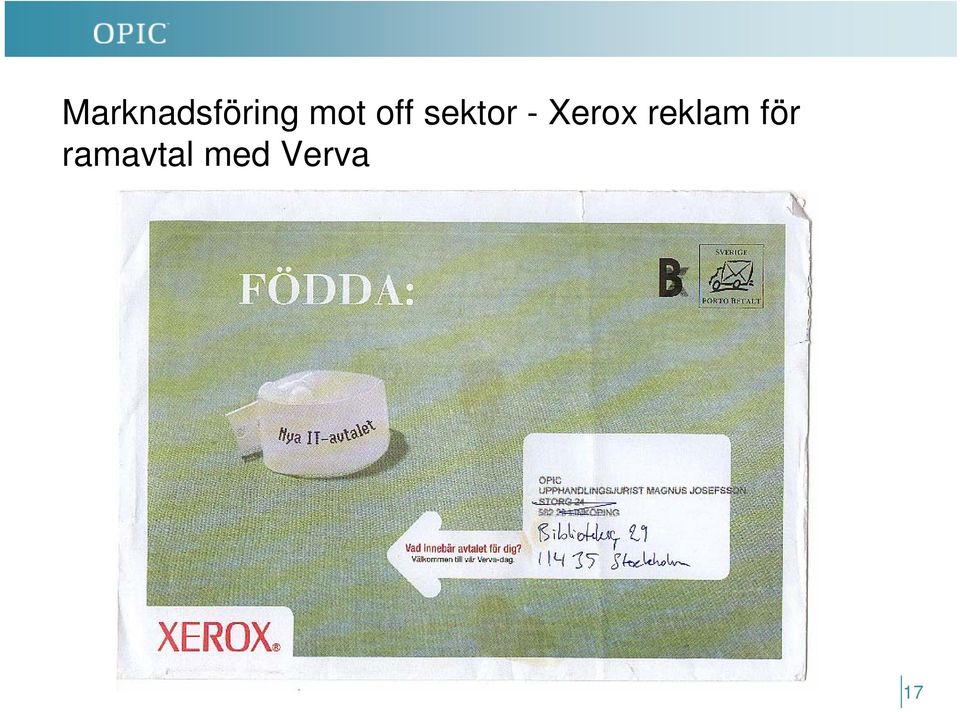 Xerox reklam för