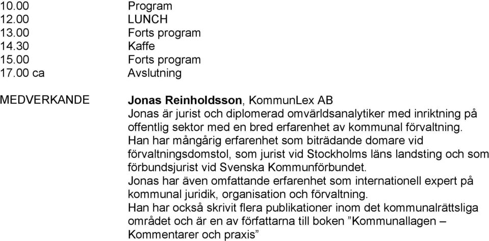 kommunal förvaltning.