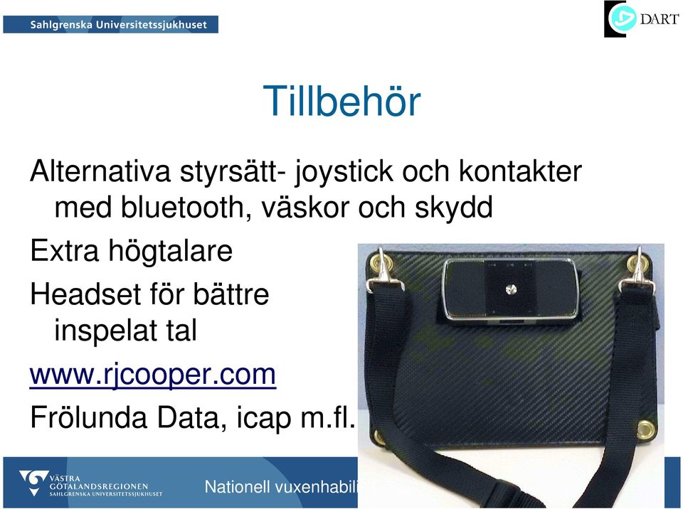 Extra högtalare Headset för bättre inspelat